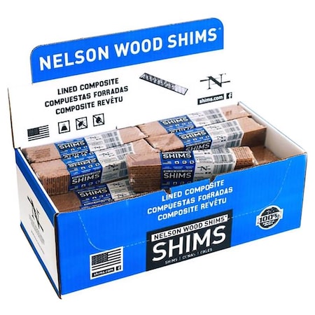 Nelson Shims Nelson 1.5 in. W X 8 in. L Composite Shim 12 pk WC8/12/32/78LA